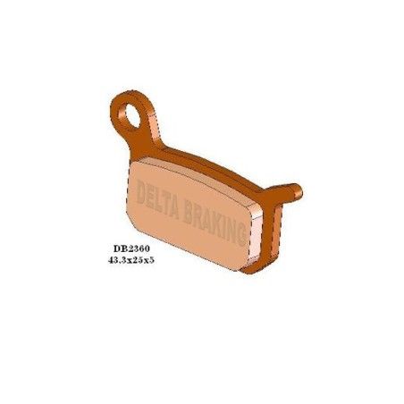 Pastiglie sinterizzate DELTA BRAKING posteriori x KTM 50