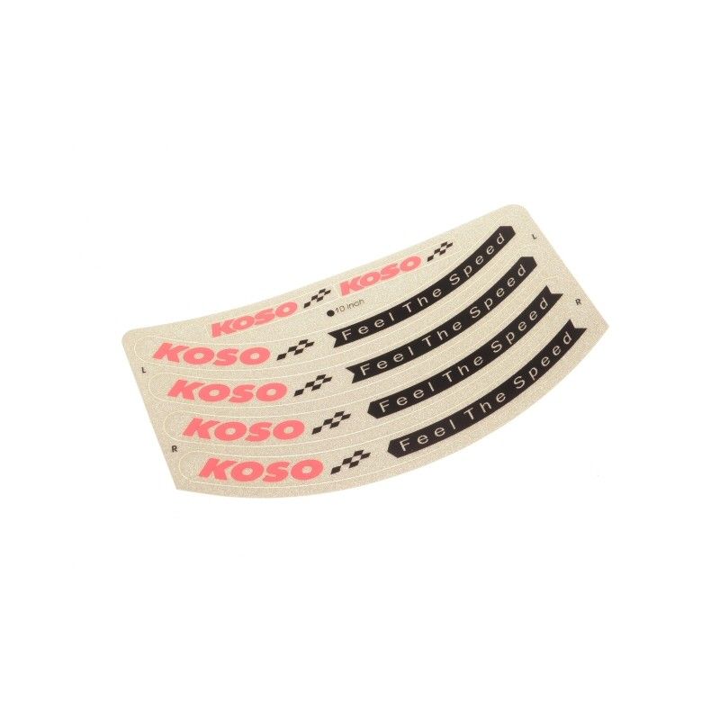 Set adesivi KOSO grigio perlato per cerchi da 10