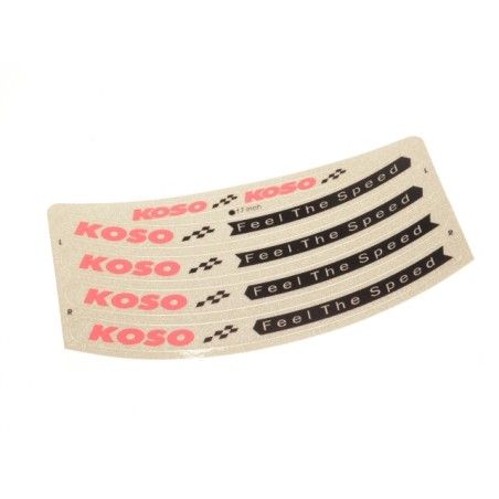 Set adesivi KOSO grigio perlato per cerchi da 17