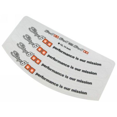 Set adesivi STAGE6 grigio perlato per cerchi da 12/13