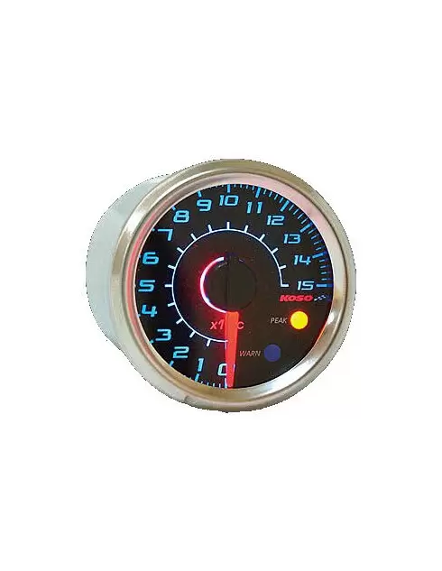 GP Style KOSO thermometer (150°C) Ø 48 mm carbon effect background