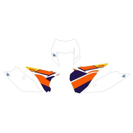 Adesivi tabelle factory fluo 2014 KTM exc 2014 bianche