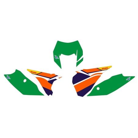 Adesivi tabelle factory fluo 2014 KTM exc 2014 verdi