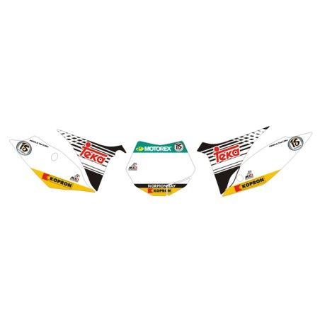 Adesivi tabelle Teka 2012 KTM sx 2011/13 bianche