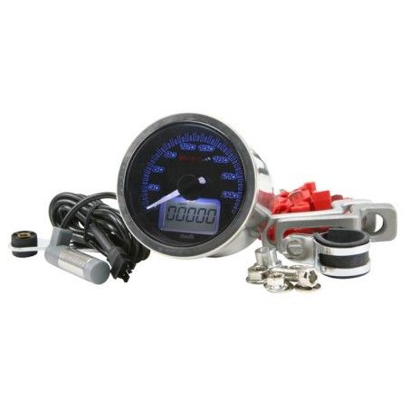 Conta km KOSO ECLIPSE Style (250 km/h) Ø 64mm con vetro oscurato
