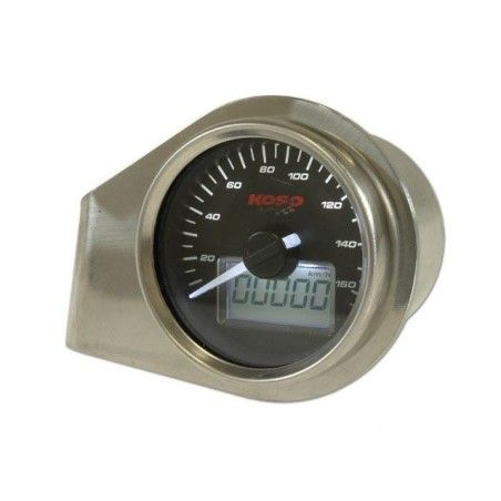 Conta km KOSO GP Style (160 Km/h) Ø 55mm retroilluminato bianco