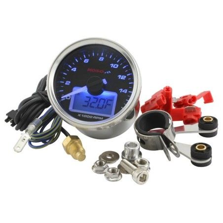 Contagiri KOSO GP Style (16.000 rpm)  Ø 55mm sfondo nero