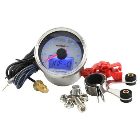 Contagiri KOSO GP Style (9.000 rpm)  Ø 55mm sfondo bianco