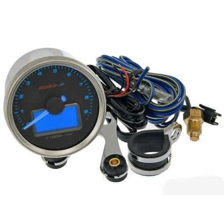 Contagiri KOSO GP Style (9.000 rpm)  Ø 55mm sfondo nero