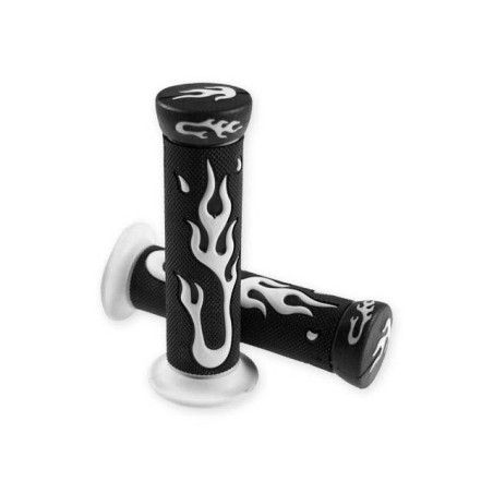 Coppia manopole STR8 Flame bianche