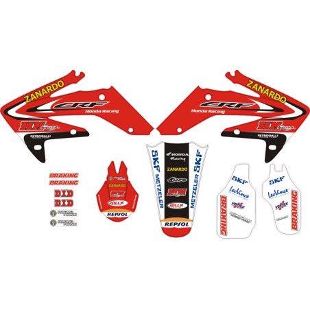 Kit adesivi grafiche CRF 250 06/09 HM Petrogalli Racing Zanardo