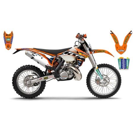 Kit adesivi grafiche Factory 2014 x Ktm exc 2012/13