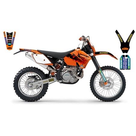Kit adesivi grafiche Factory replica 2006 x Ktm exc 2004/2007
