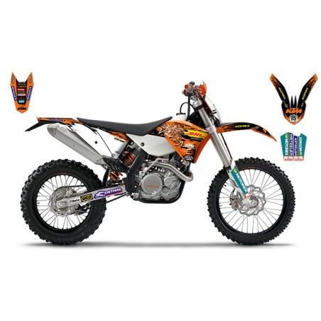 Kit adesivi grafiche Factory replica 2009 x Ktm exc 2008/2011