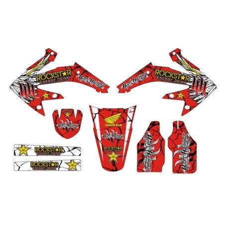 Kit adesivi grafiche Hart and Huntington red HM 50 2006/2015