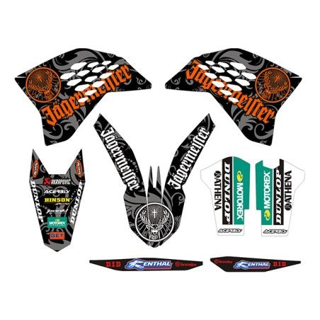 Kit adesivi grafiche Jagermesiter KTM exc 2008/2011 sx 2007/2010