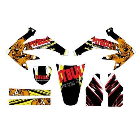 Kit adesivi grafiche Pit Bull red HM 50 2006/2015
