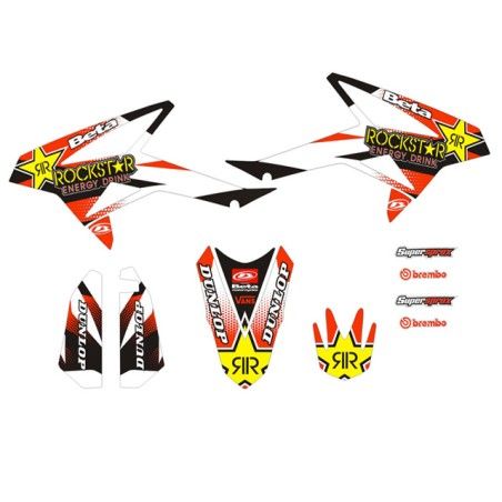 Kit adesivi grafiche Rockstar BETA 50 - 125 RR motard 2011/2016