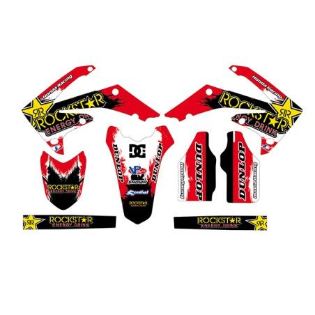 Kit adesivi grafiche Rockstar DC Honda crf 450 09/12 250 10/13