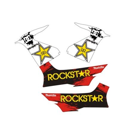 Kit adesivi grafiche Yamaha Aerox / MBK Nitro Rockstar combo A