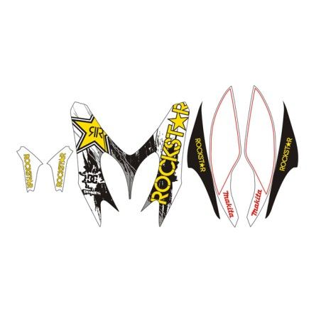 Kit adesivi grafiche Yamaha Aerox / MBK Nitro Rockstar combo B