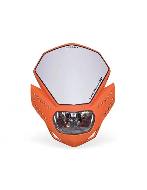 Mascherina portafaro Acerbis led vision HP arancio
