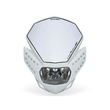 Mascherina portafaro Acerbis led vision HP bianco