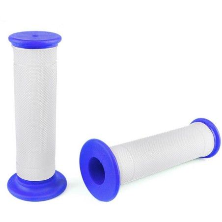 Coppia manopole NOEND Smooth bianca/blu