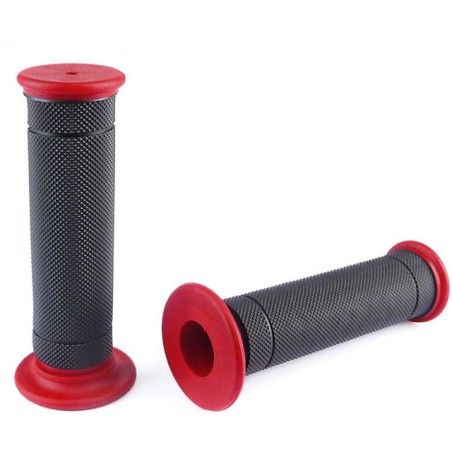 Coppia manopole NOEND Smooth nera/rossa