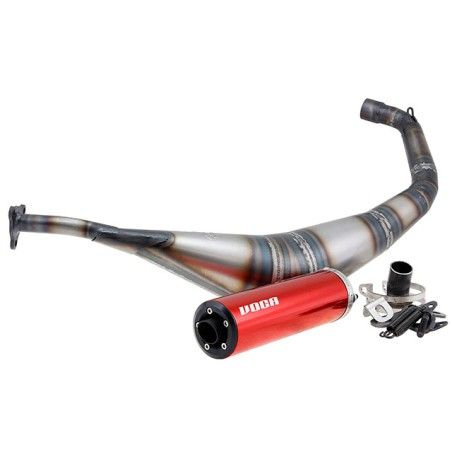 Marmitta VOCA Warrior 50/70cc x Minarelli AM6 silenziatore rosso