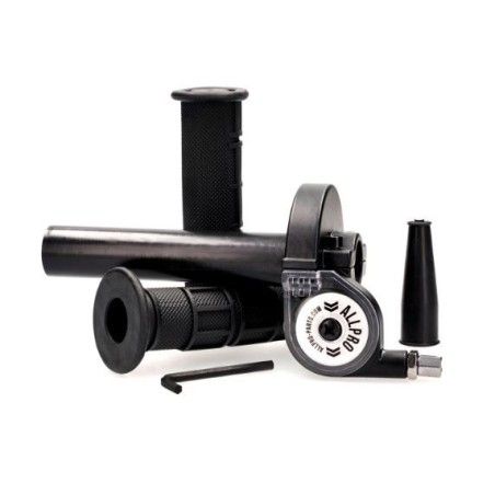 Comando gas ALL-PRO nero comprensivo di manopole
