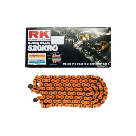Catena RK 520 KRO 120 maglie CFL arancio