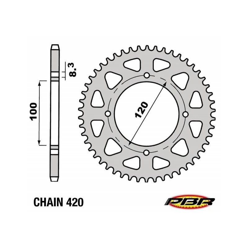 Corona PBR in ferro Z60 passo 420 x BETA 50 RR dal 05
