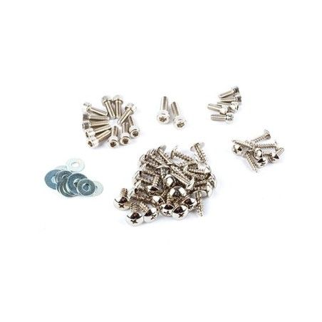 Set viti nere STR8 in acciaio cromato x carene MBK Nitro/Yamaha Aerox 50cc