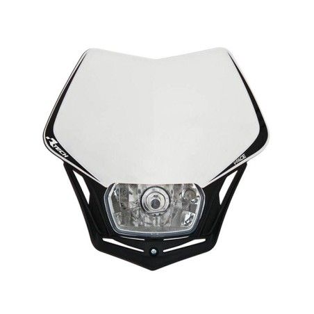 Mascherina portafaro universale RACETECH bianca-nera
