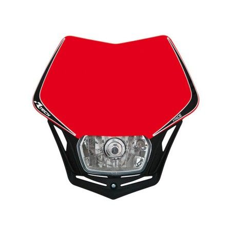 Mascherina portafaro universale RACETECH rossa-nera