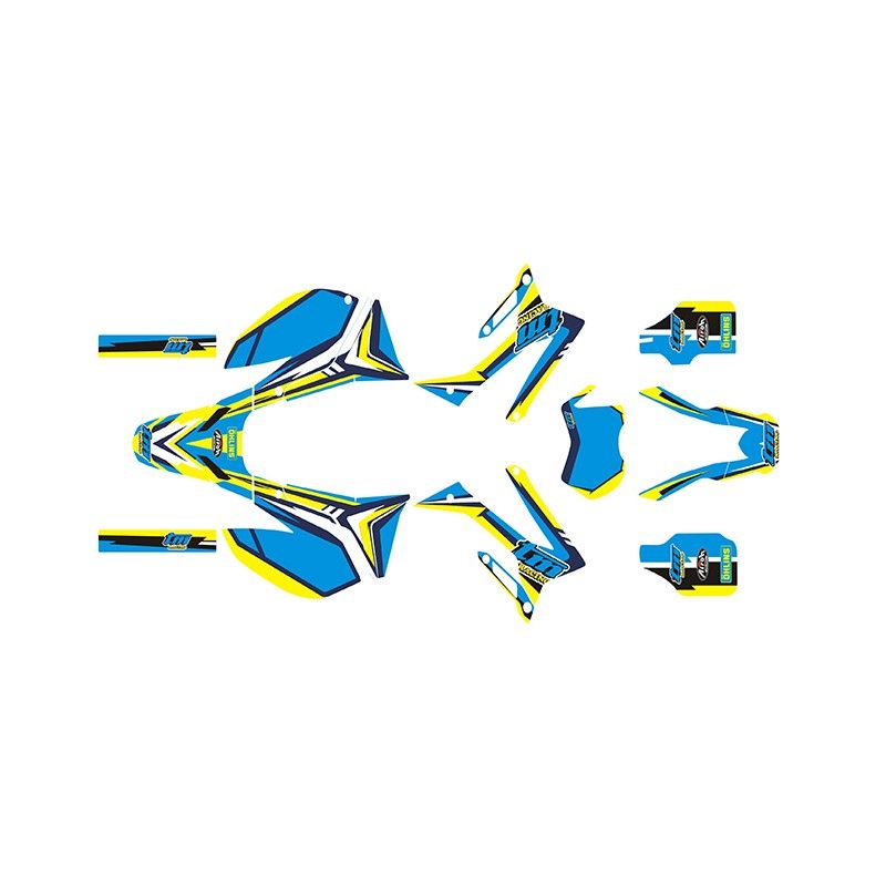 Maxi kit adesivi grafiche flash x TM 2 tempi dal 2015