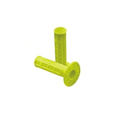 Coppia manopole cross enduro PRO TAPER gialle fluo