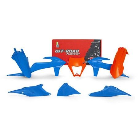 Kit plastiche replica RACETECH 5 pezzi con coperchio cassa filtro SX celeste x KTM XC/W 125-150 2020
EXC-EXCF-XC/W 250-3