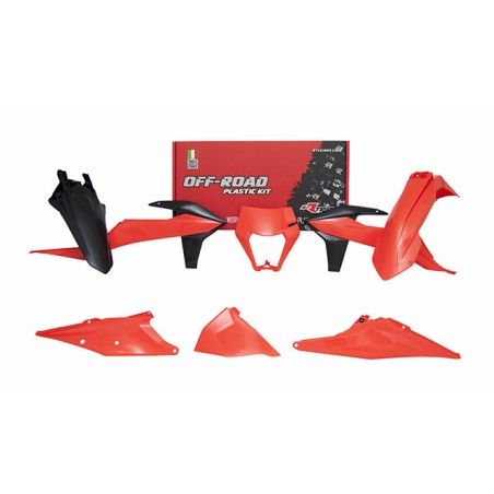 Kit plastiche replica RACETECH 5 pezzi con coperchio cassa filtro SX colore originale x KTM EXC/EXCF/XC-W/XCF-W 125 - 50
