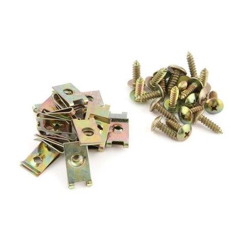 Kit C4 di 20 mollette + viti M5x15mm x carene