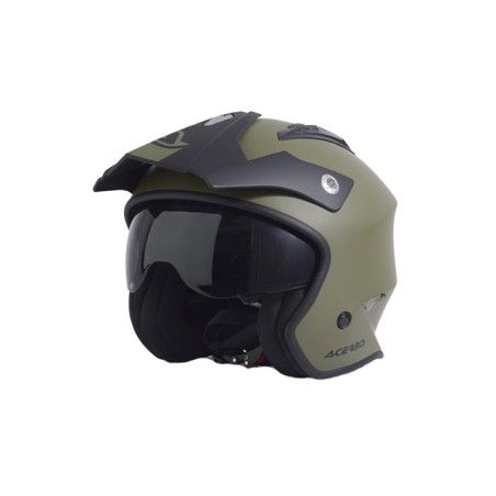 Casco ACERBIS jet aria helmet verde militare