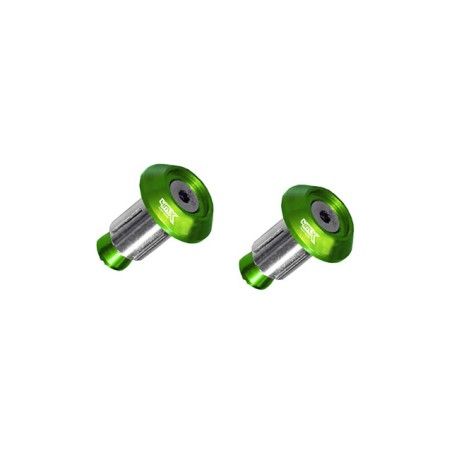 Coppia tappi per manubrio 4MX verde