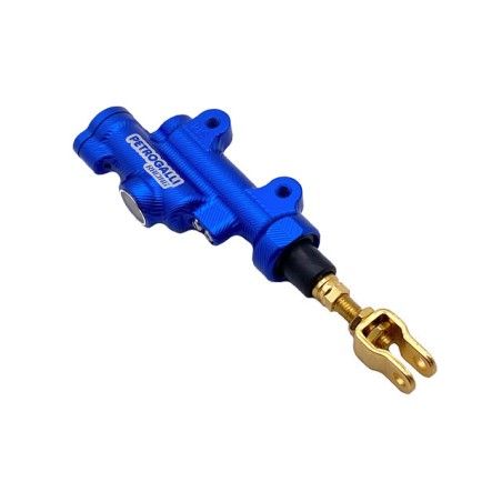 Pompa freno posteriore CNC blu ( interasse fori fissaggio 50mm )