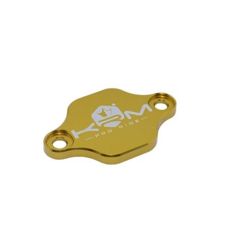 Piastrina KRM oro x copertura foro miscelatore Minarelli AM6 e Derbi