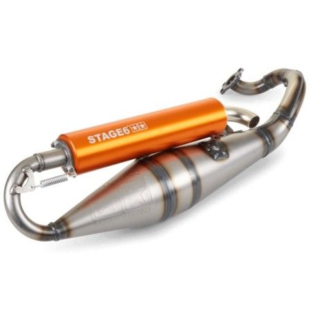 Marmitta STAGE6 Pro Replica MKII arancio x Minarelli orizzontale
