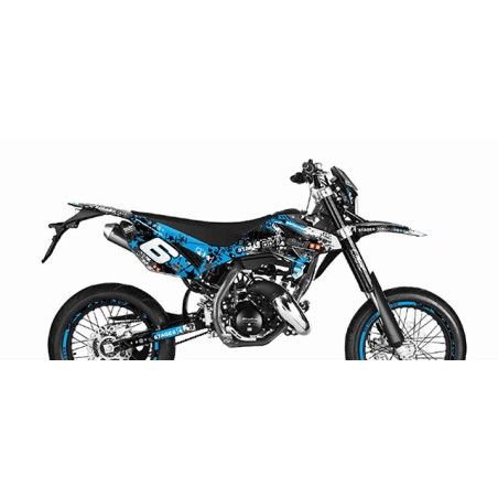 Kit grafiche STAGE6 blu-nero x BETA 50 - 125 RR Motard 2011/2018