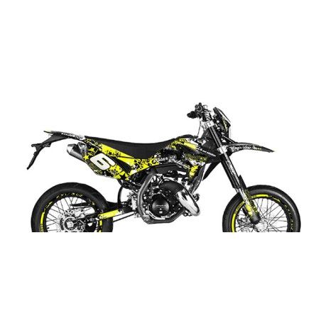 Kit grafiche STAGE6 giallo-nero x BETA 50 - 125 RR Motard 2011/2018