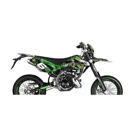 Kit grafiche STAGE6 verde-nero x BETA 50 - 125 RR Motard 2011/2018
