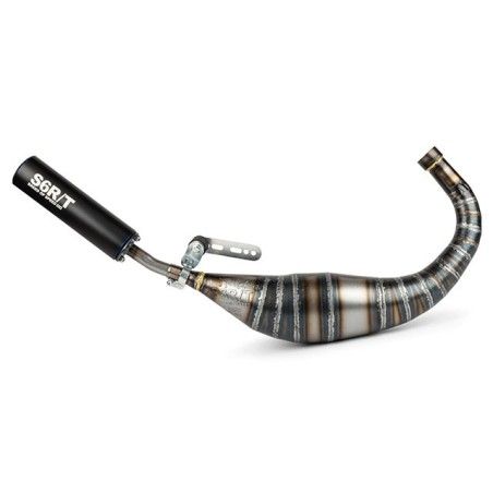Marmitta STAGE6 R/T 80/90cc imbocco 32mm x Minarelli AM6 silenziatore nero/blu